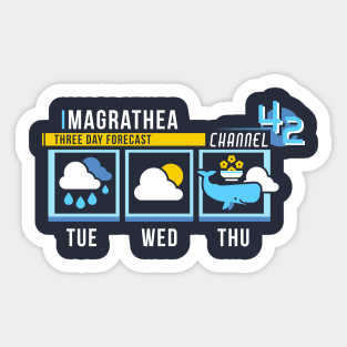 Magrathea Forecast Sticker